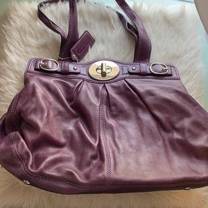 COACH purple leather hobo *early 2000s style*